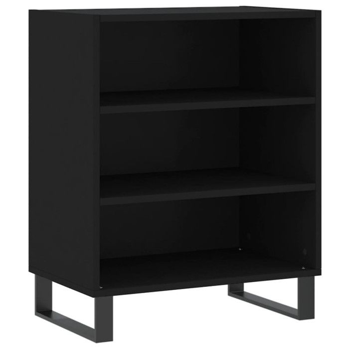 VidaXL Buffet noir 57x35x70 cm bois d’ingénierie 827141