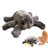 Electronic Cat Toy Motion Activation Rechargeable Plush Spider Interactive Cat Toy For Home Living Room Play Area Apartment