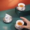 Chinese White Ceramic Kung Fu Tea Set