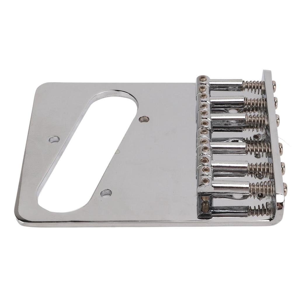L Shape Guitar Bridge Replacement 6 Saddle Fixing String Pull Plate for TL Electric Guitar