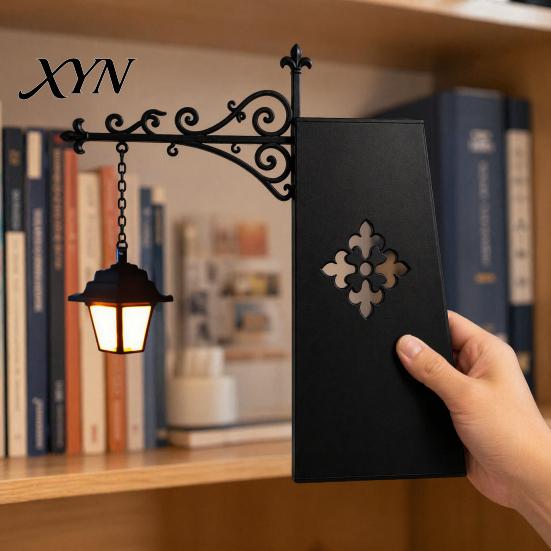 Magic Book Scented Lamp Library Lantern, Decorative Bookshelf Lighting, Vintage Fantasy Nook Lamp, Reading Cozy Space Lighting Light for Bookworms,
