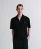 Liimaen Quarter-Zip Knit Polo Shirt Black