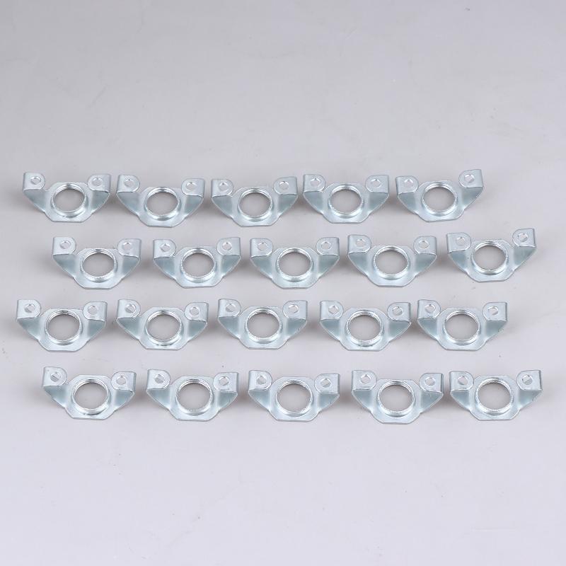 

High Temperature Resistant Ceramic Lamp Base Holder E27 Gu10 E14 M10 Back Support Bracket For Lighting Socket серебряный