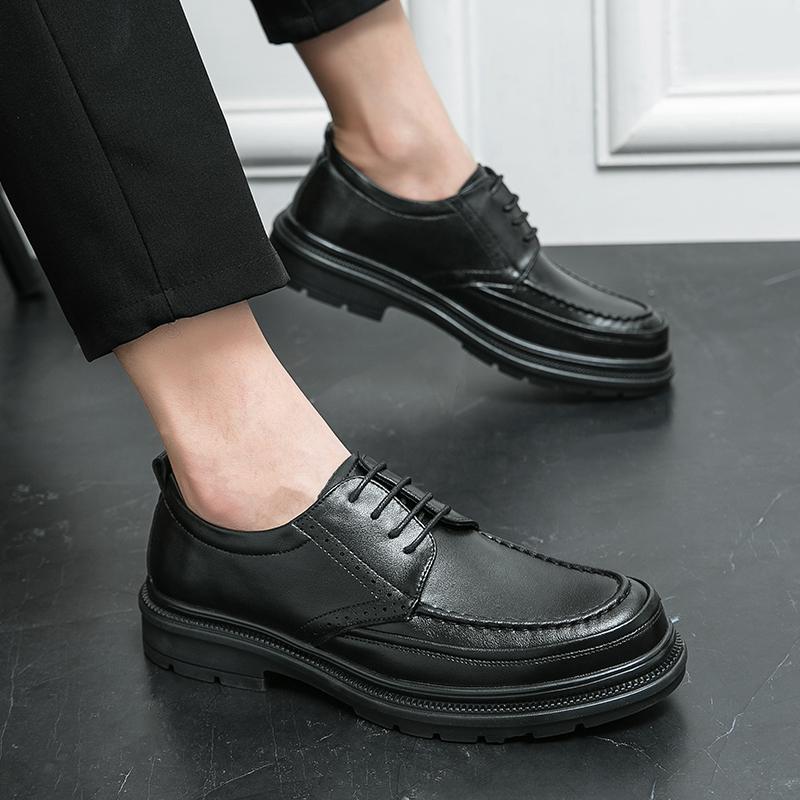 2024 Повседневные туфли из натуральной кожи Официальная обувь Новые мужские туфли Кожаные — фото 4