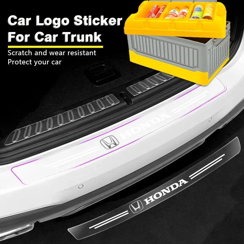 Car Hot FIT 1Pcs Transparent Car Trunk Badge Protective 3D Sticker Car Accessories For Honda Civic XR-V HR-V City Odyssey Spiri