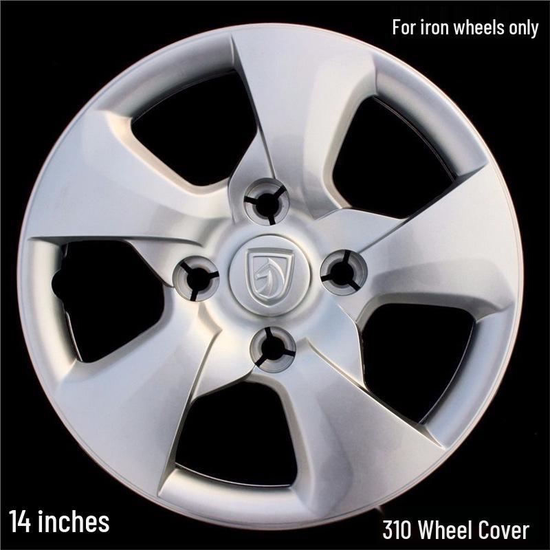 Compatible with Baojun 310: 14" wheel, tire cap, steel rim, large wheel, and tire shell covers.