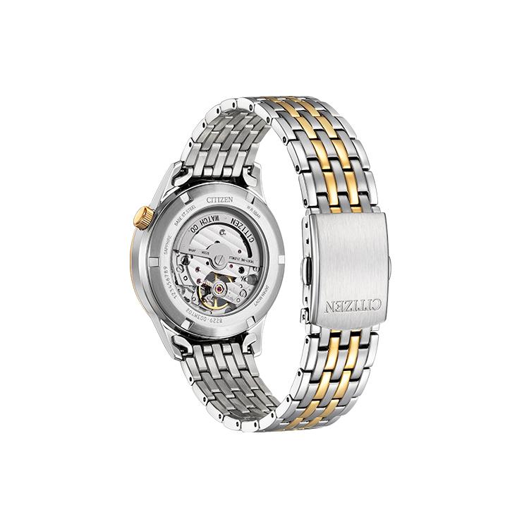 CITIZEN Mechanical Movement Stainless Steel Strap Watch Unisex White Dial NH9136-88A