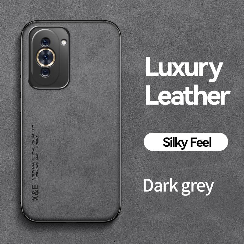 KEYSION Luxuriöse Lederhülle für Huawei Nova 10 Pro 10 SE, weiches Silikon + PC, stoßfeste Handyhülle für Huawei Nova 9 SE