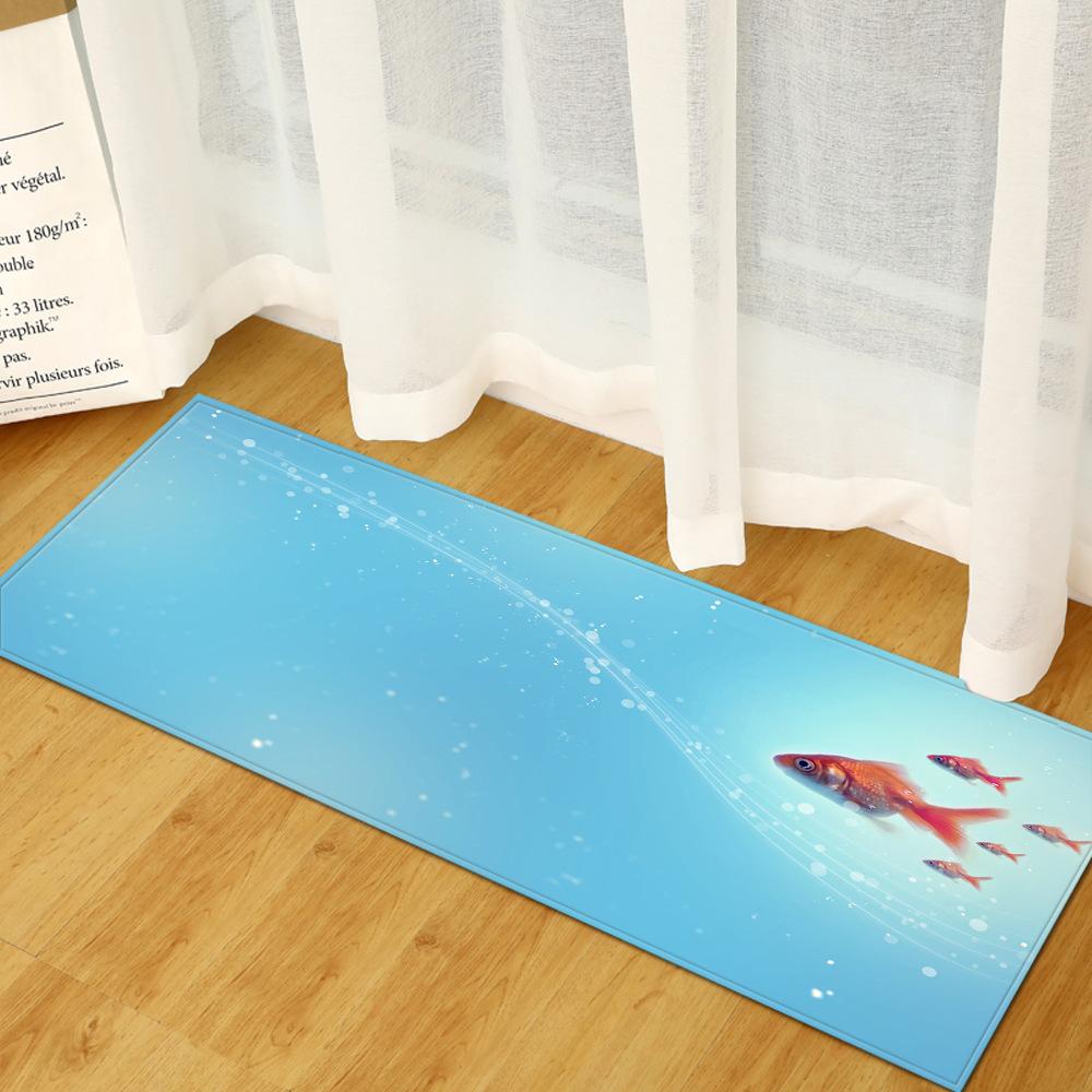 Cute Animal Entrance Door Mat Toilet Non-Slip Floor Mat Bathroom Absorbent Foot Mat Bedroom Living Room Carpet