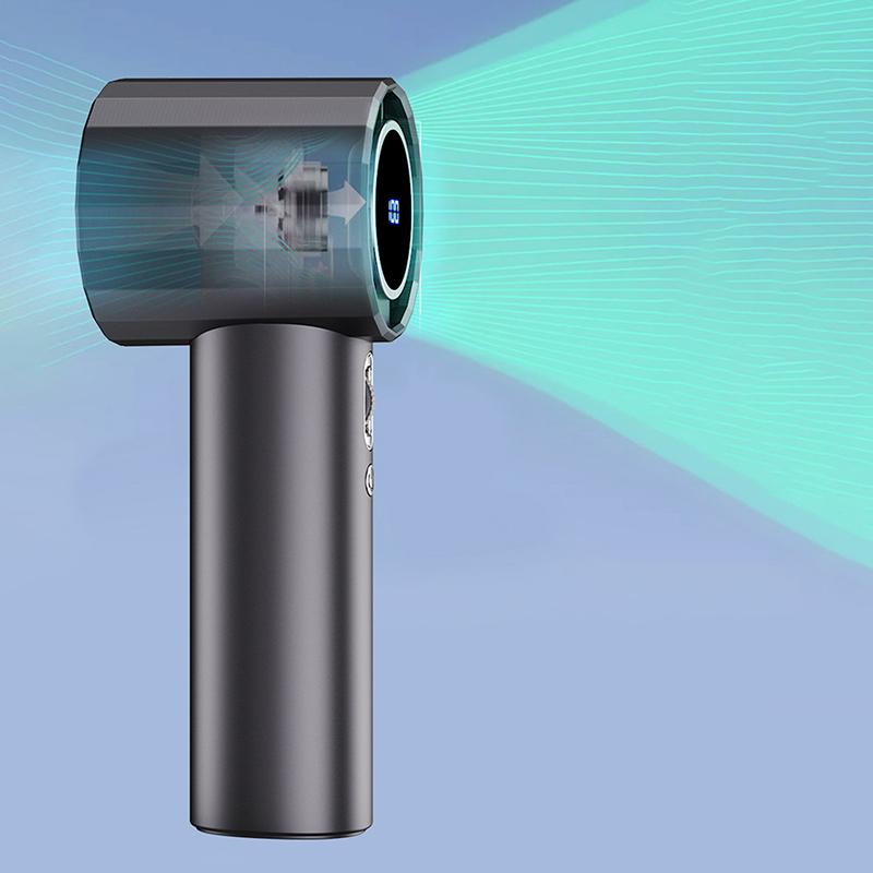 Mini Portable Hand Fan 1800Mah Usb Rechargeable Fan Electric Eyelash Fan With Digital Display Outdoor Summer Travel Camping