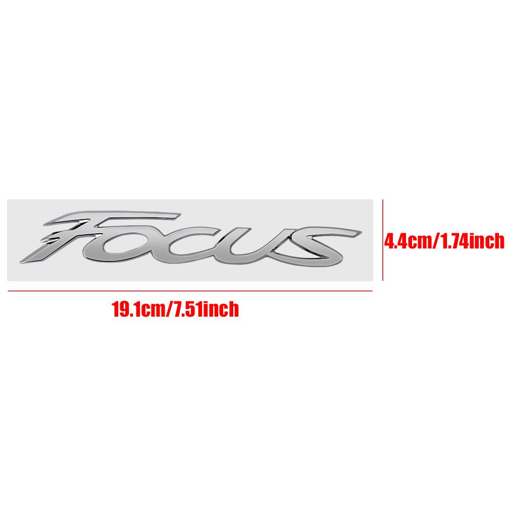 For Ford Fiesta Kuga Mondeo Edge Smax Fusion Mustang Ranger 3D ABS Car Trunk Focus Letter Badge Sticker Decor Auto Accessories FE7