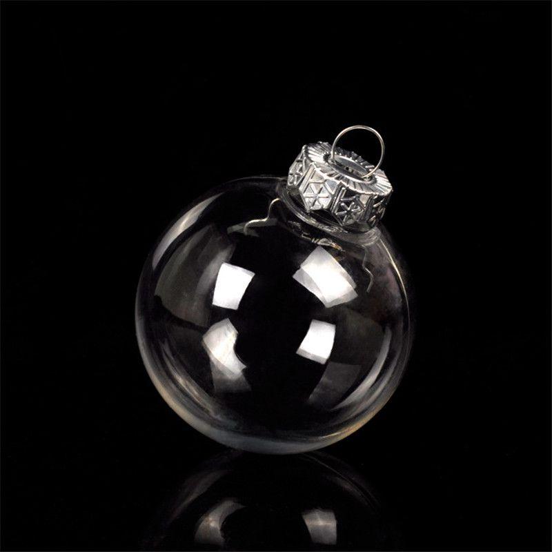 

1 Pcs Christmas Ball Plastic Baubles Clear Fillable Xmas Tree Ornament Decor 6cm/2.36in