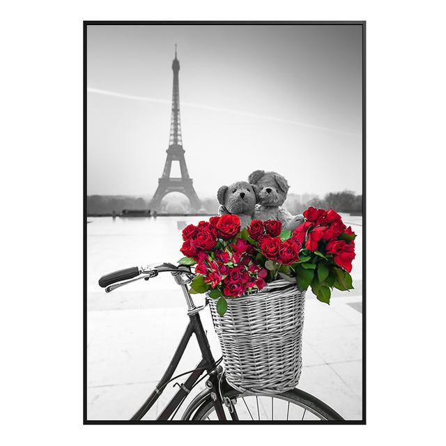 Modern Building Landscape Wall Art Pictures Canvas Painting Paris Eiffel Tower Poster For Living Room Wall Decorative Home Decor