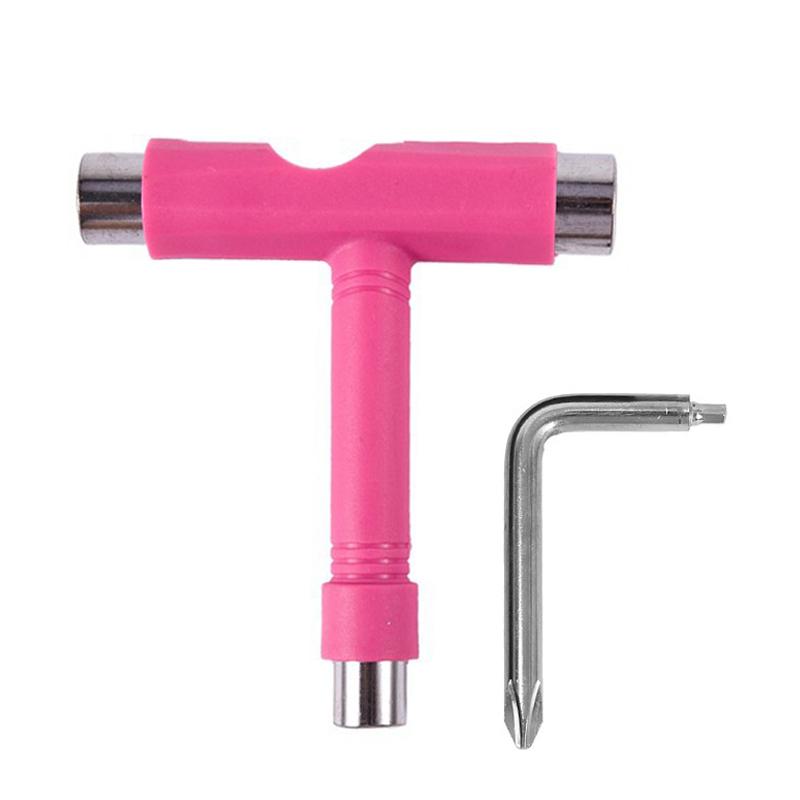 

Инструменты для скейта Многофункциональный Портативный Скейтборд Т-образный Аксессуар с Шестигранником Отвертка Гаечный ключ с крестообразным шлицем Инструменты Запчасти розовый