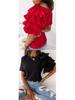2026 Summer Fashion Women's Ruffle Short Sleeve Round Neck T-shirt, European and American Style