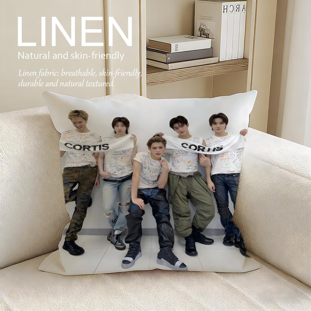 Cute CORTIS Cushion Cover Pillowcase Set Pcs x x Breathable Washable Sofa Cushion Cover