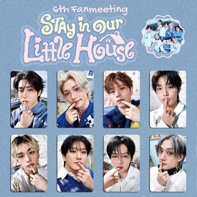 8Pcs Kpop Stray Kids Lomo Card "Stay In Our Little House" Weekly Small Card Full Card Felix Surrounding Area