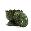 Incense Burner Brass Verdigris Small Lotus Tibetan
