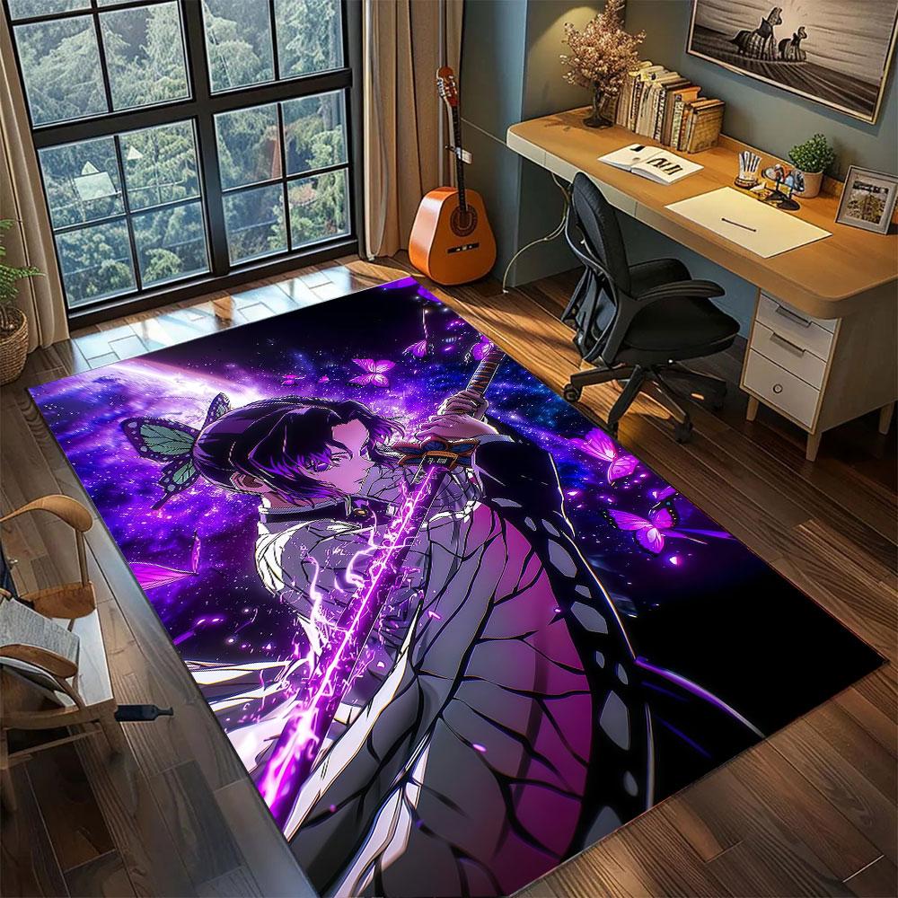 Demon Carpet for Living Room Bedroom Home Decor Cool Movie Mat Play Floor Mat Cartoon Print Rug Decor