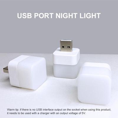 USB éjszakai lámpa mini LED éjszakai lámpa USB csatlakozós lámpa Power Bank töltőkönyv lámpák kerek, négyzet alakú szemvédő olvasólámpák