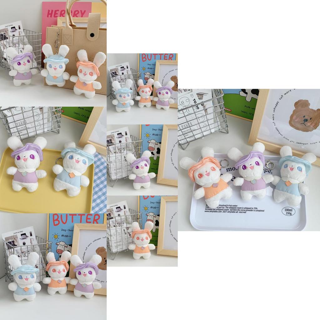 Adorable Mini Bunny Keychain Soft Plush Toy Bag Accessory 2023 New Design