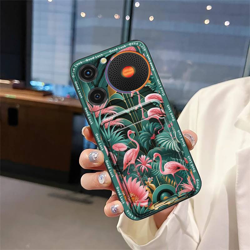 Back Cover Graffiti Phone Case For ZTE Nubia Music Anti-knock Fashion Design Cartoon Durable Card Bag Full Wrap TPU Cute