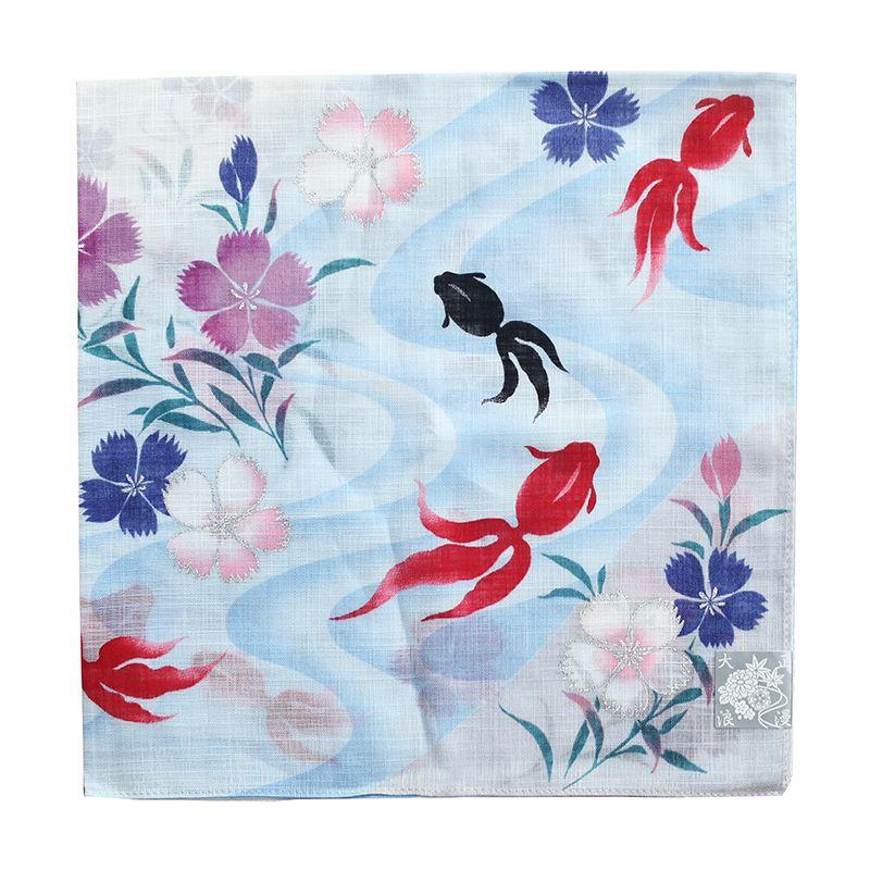 

Маленький шарф Японский стиль Потовпитывающий платок Blue