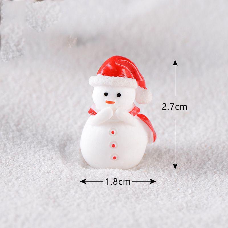 Santa Mini Christmas Claus Snowman Micro Landscape Miniatures Ornament Figurines