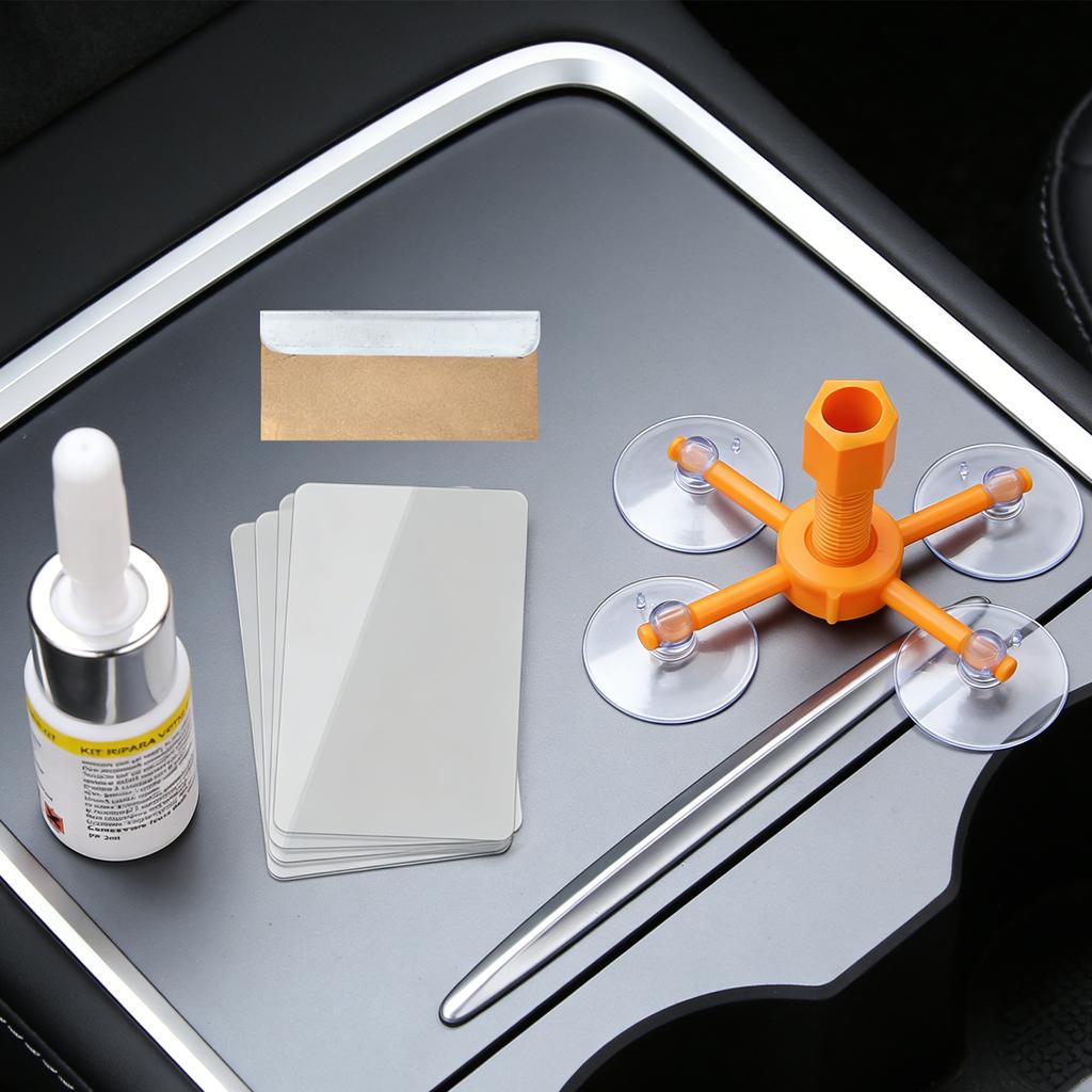 Car Glass Repair Kit Cracked Windshield Repair Kit Glass Repair Liquid for Cracks DIY Long-Lasting with Invisible Repairs