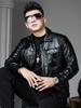 European Trendy Brand Lapel Jacket Men's Leather Jacket 2025 Autumn New Fashion Versatile Stylish Casual Leather Coat