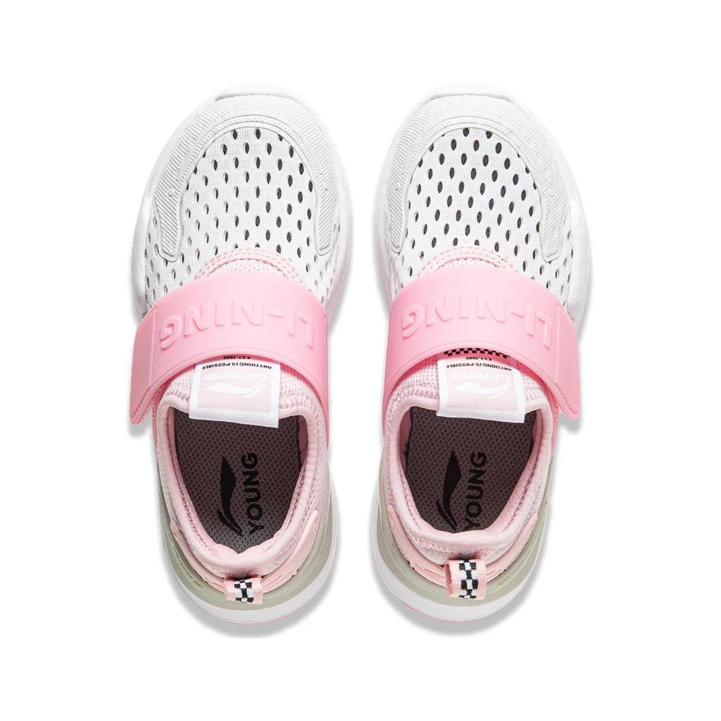 Li-Ning Cloud Low-Top Kids Casual Shoes Kids Casual Shoes White Pink YKNU040-14