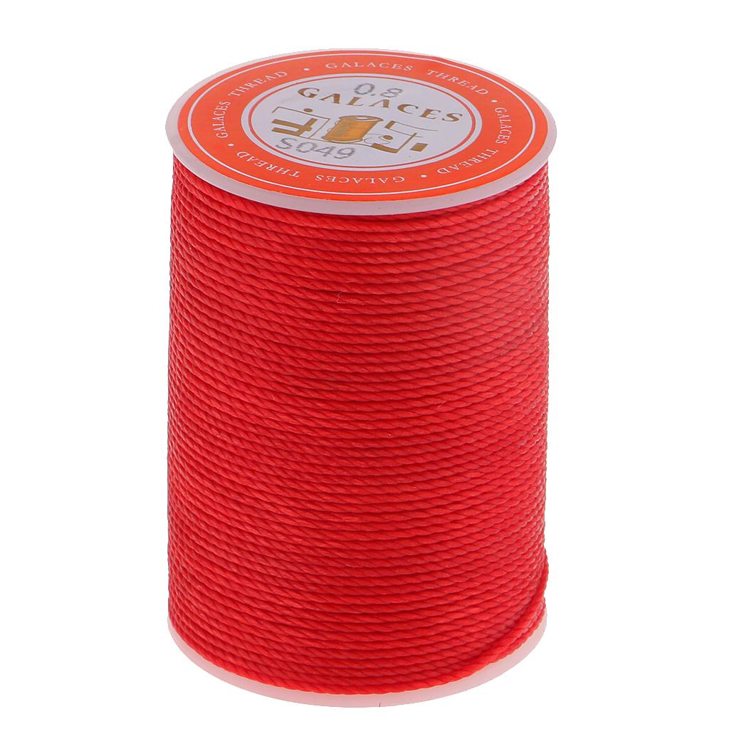 0.8mm Diameter Leather Craft Needlework Sewing DIY Round Cord Linen Thread Cord, 5 Pieces