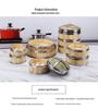 ZISIZ Commercial Stainless Steel Steamer with Bamboo Baskets