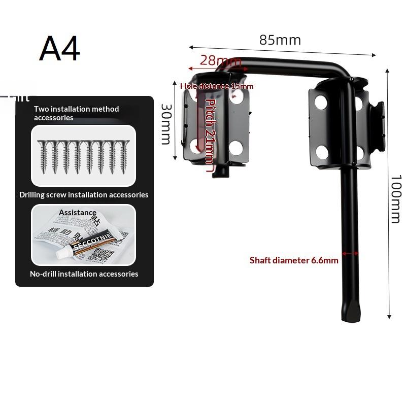 Anti-Theft 90 Degree Gate Latch Lock Stainless Steel Durable Safety Door Latch for Balcony Fence Home Security
