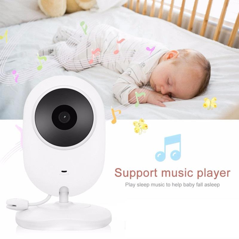 Baby monitor wireless digital de 3,5 inch cu monitor de vedere nocturnă pentru copii, interfon cu cântec de leagăn, detectarea temperaturii camerei