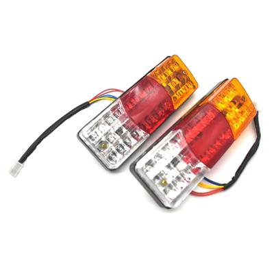 3 Barvy LED Vodotěsné Zadní Světlo Couvací Brzdové Stop Signál Motocykl Směrové Světlo 12V