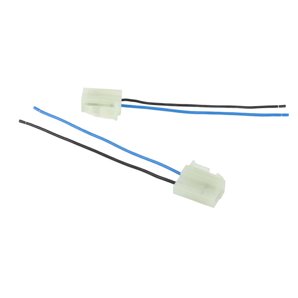 2Pcs Electric Cooling Fan Pigtail Plug Wire Harness Connector 2 Terminal 18AWG Fast Connection for V