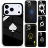 Pik Poker Spielkarten Ass Kunst Handyhülle Für iPhone 17,16e,15,14,13,12,11,Mini,Pro,MAX Weiche Silikonhülle