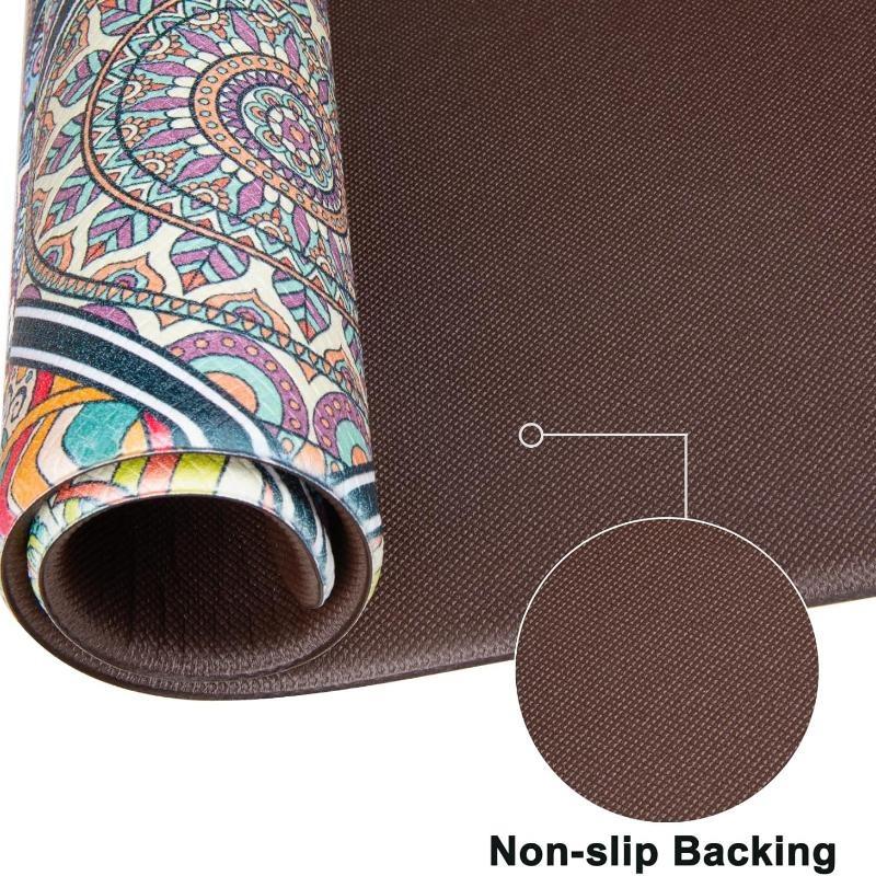 Flecken- und Ölbeständiger Küchenteppich Zuhause PVC Leder Teppich Amerikanisch Retro Balkon Bodenmatte Große Fläche Waschbare Rutschfeste Teppiche