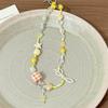 2026 Trendy Handmade Beaded Colorful acrylic Bowknot Star Pendant Necklace For Women Summer Y2k Sweet Aesthetic Neck Jewelry