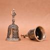 Brass Handicraft Die-Casting Drop Bell Key Car Button Wind Bell Christmas Bronze Bell Creative Gift Home Decoration Accessories