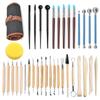 Pottery Carving & Sculpting 36-Piece Tool Set for Clay and Polymer DIY Crafting
