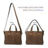 CONTACT'S Genuine Leather Laptop Bags for Men Business Messenger Shoulder Bags for 13.3/15.4/16 Inch Laptop Male Computer Tote Bags