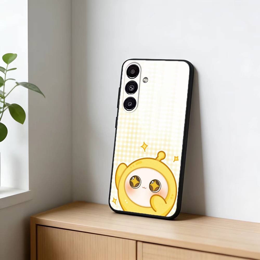 Cute E-Eggy P-Party Phone Case For Samsung Galaxy A91,80,73,72 ,71,53,52,32 ,31,22,21s,20,Soft Black Case