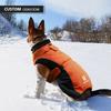 High Quality Orange Adjustable Bust Windproof Comfortable Waterproof Warm with Reflective Strips Pet Clothes