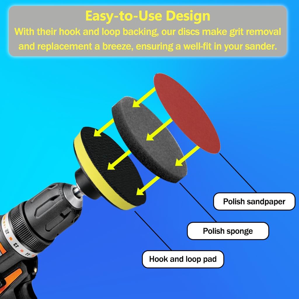 3/5 Inch Self-adhesive Polishing Disc For Power Sander Tools Backing Pad Car Polisher Bonnet Angle Grinder Wheel Sander Disc