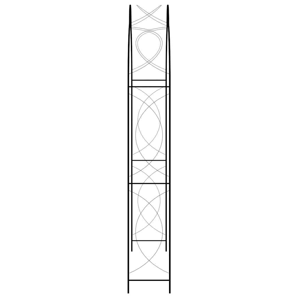 vidaXL Rosenbogen Schwarz 150 X 34 X 240 Cm Eisen