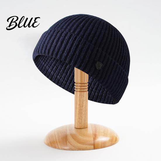 Winter Beanie Hat Beanies Outdoor Women Solid Knitted Men Autumn Warm Color Ribbed Windproof Thick