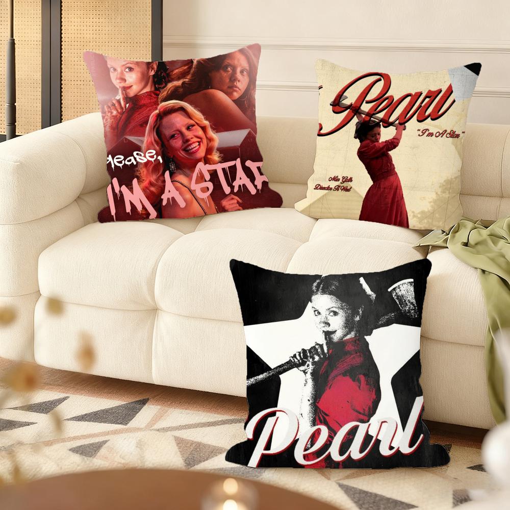Cushion Cover Silky Short Plush Home Sofa Cushion Cover - Invisible Zipper Home Decoration Pearl Classic Movie