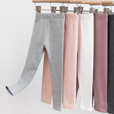 Leggings da Bambina Stile Primavera e Autunno Cotone Moda Coreana Pantaloni Bambina Elastici Bambino Pantaloni Esterni Slim per Bambini
